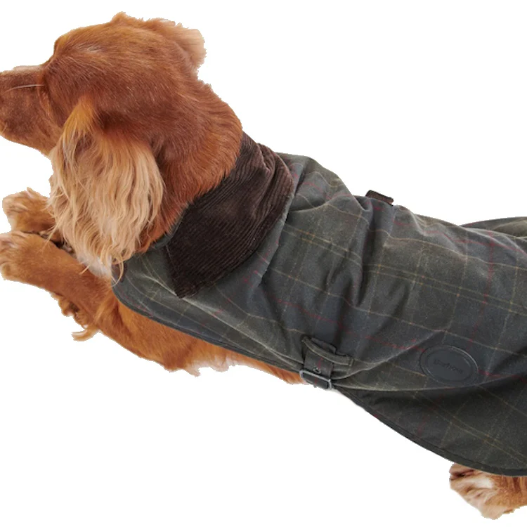 Barbour Tartan Wax Dog Coat - Image 3