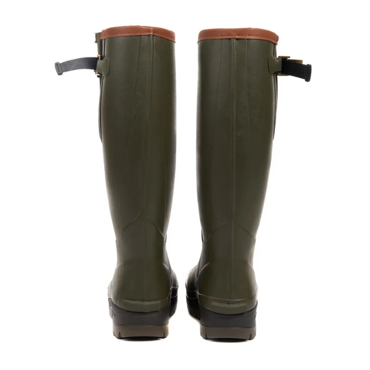 Barbour Mens Tempest Neoprene Lined Wellington Boots - Olive - Image 4