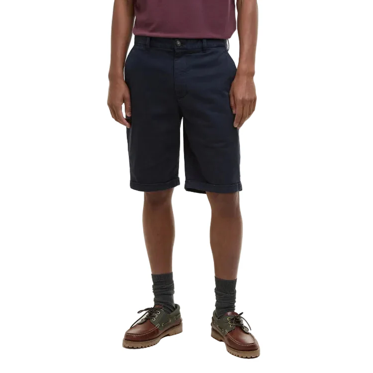 Barbour Washed Twill Chino Shorts - Dark Navy - Image 2