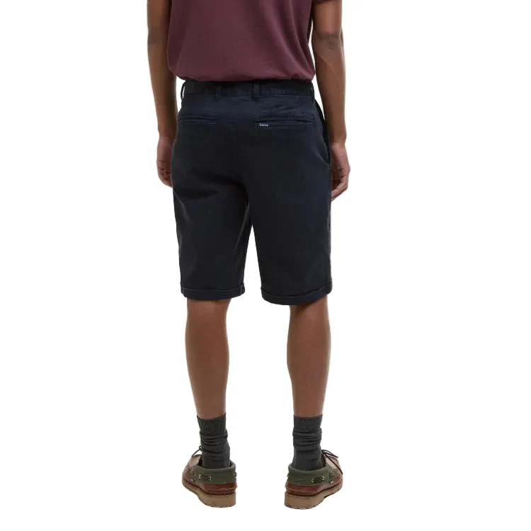 Barbour Washed Twill Chino Shorts - Dark Navy - Image 3