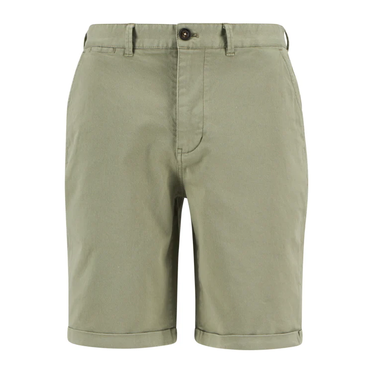 Barbour Washed Twill Chino Shorts - Laurel Green