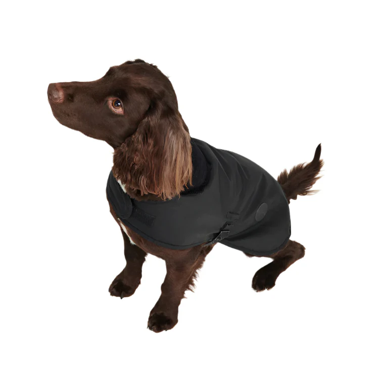 Barbour Wax Dog Coat - Black - Image 2