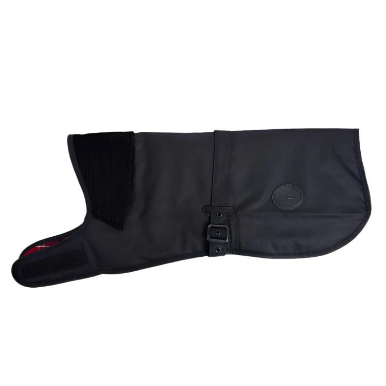 Barbour Wax Dog Coat - Black - Image 3