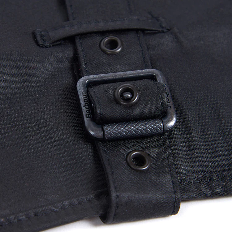 Barbour Wax Dog Coat - Black - Image 5