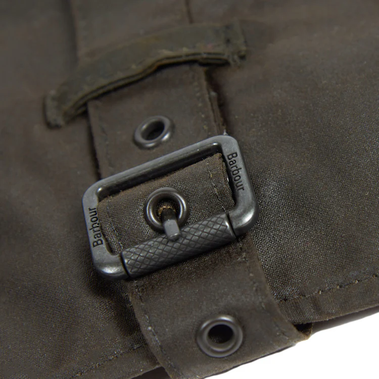 Barbour Wax Dog Coat - Olive - Image 5