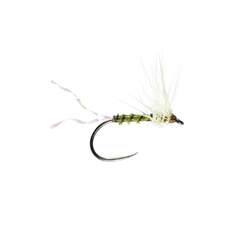 Becks Olive Midge Hackled Dry Flies