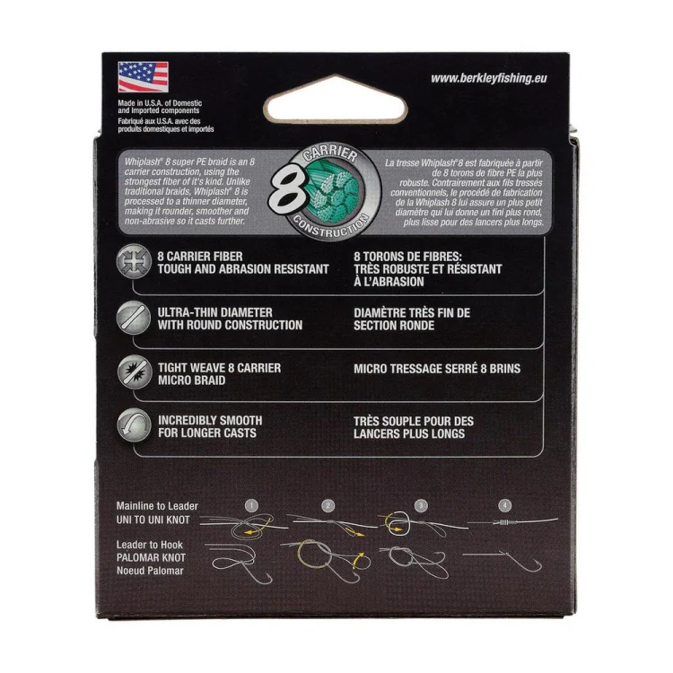 Berkley Whiplash 8 Braid - Yellow - 150m - Image 3