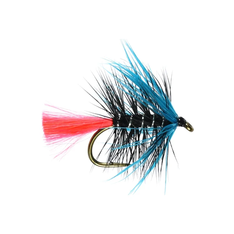 Blue Zulu Hackled Wet Flies