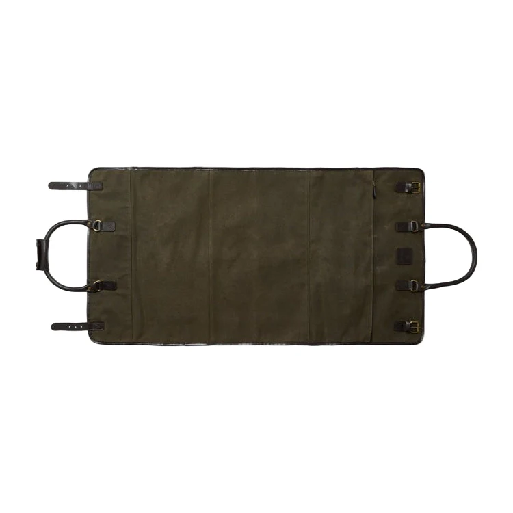 Chatham Waxed Canvas Duffel Bag - Green/Dark Brown - Image 3