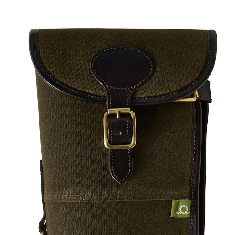 Chatham Waxed Canvas FBZ Gun Slip - Green/Dark Brown - Image 3