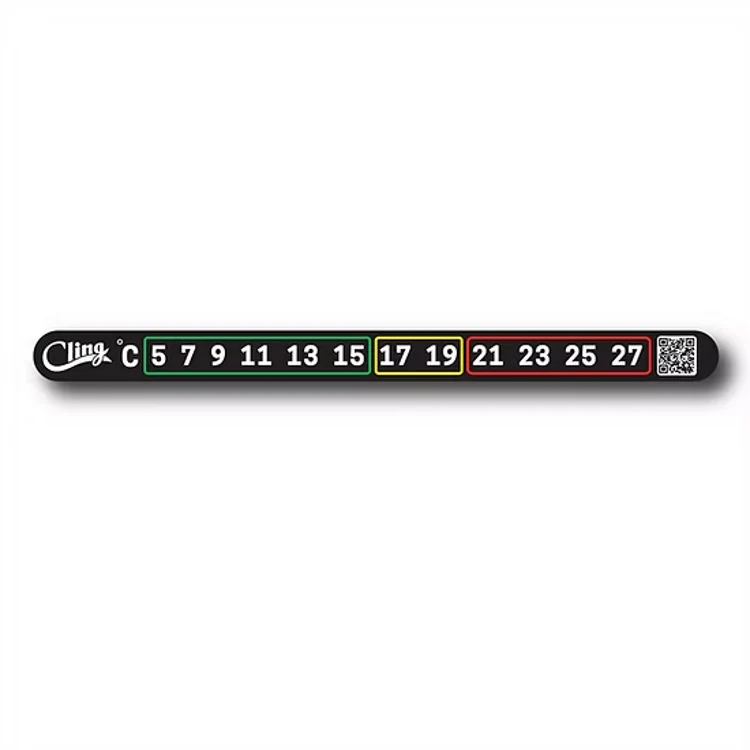 Cling Temperature Tape Stick On Thermometer - Celsius