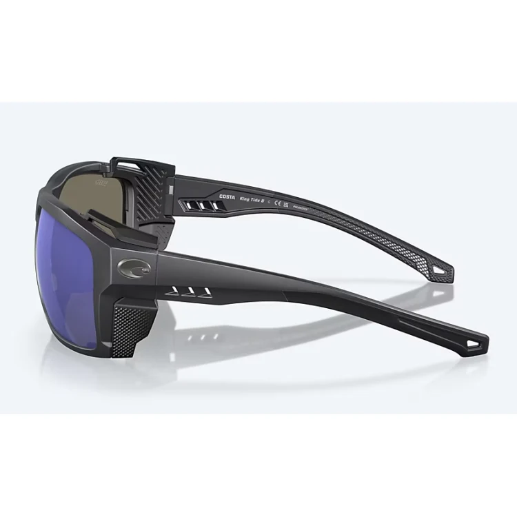 Costa Del Mar King Tide 8 Sunglasses - Black Pearl Frame - Blue Mirror 580G Lens - Image 3