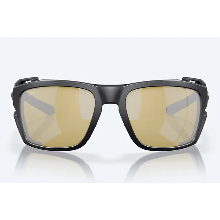 Costa Del Mar King Tide 8 Sunglasses - Black Pearl Frame - Sunrise Silver Mirror 580G Lens - Image 2