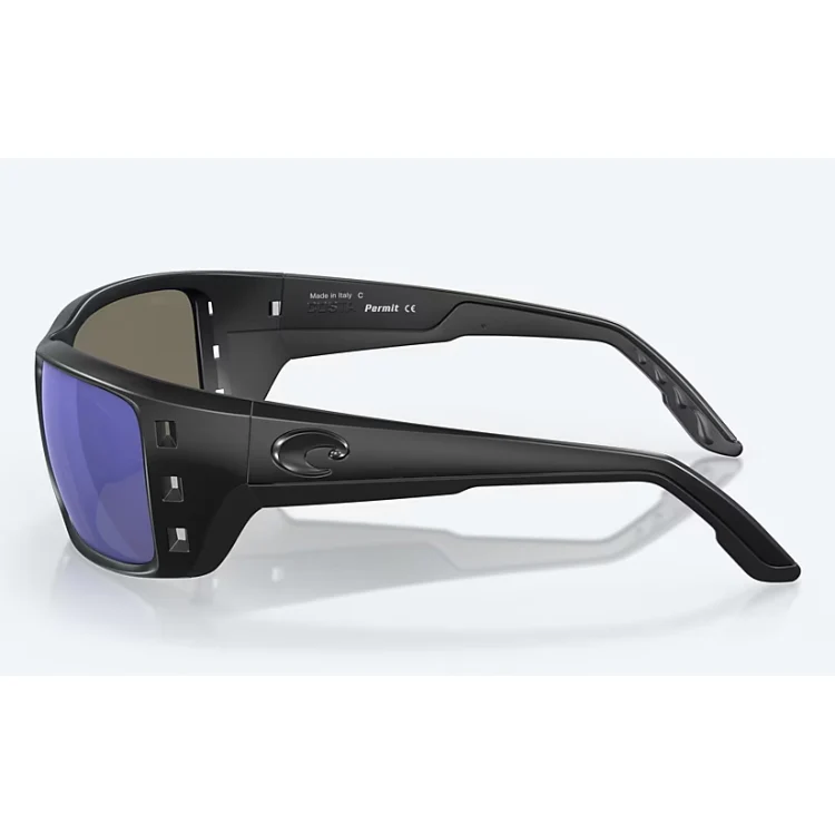 Costa Del Mar Permit Sunglasses - Blackout Frame - Blue Mirror 580G Lens - Image 3