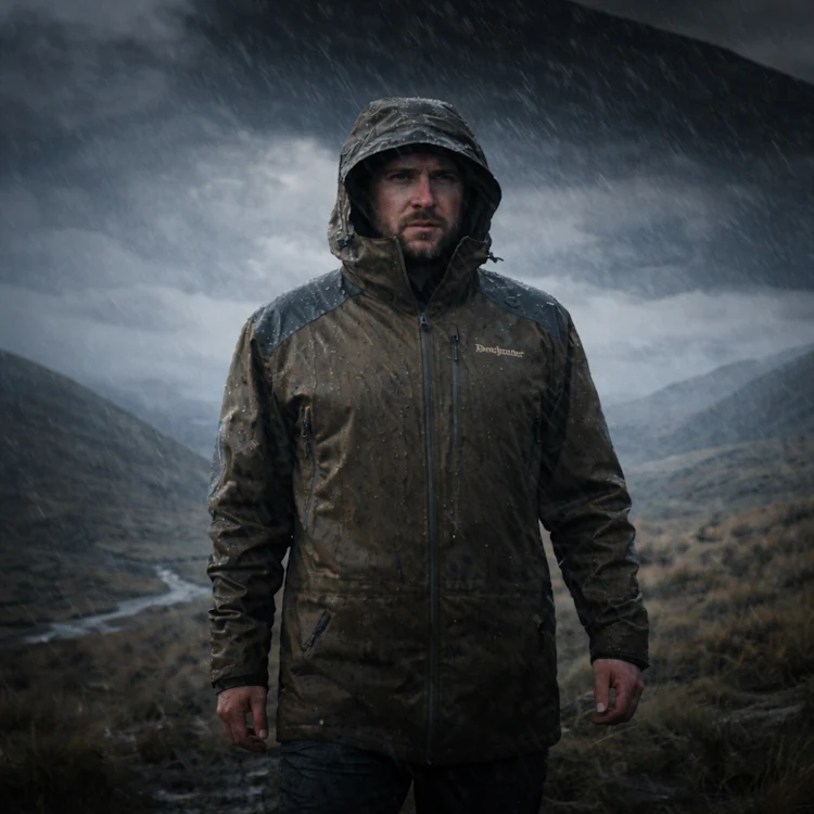 Deerhunter Excape Rain Jacket - Art Green - Image 6