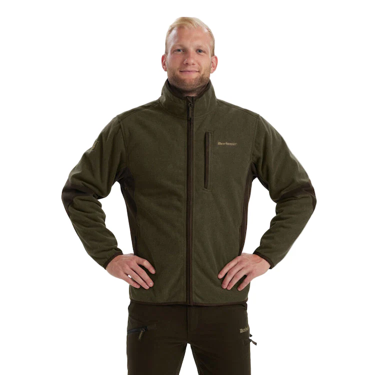 Deerhunter Gamekeeper Bonded Fleece Jacket - Graphite Green Melange