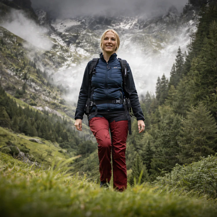 Deerhunter Ladies Caroline Padded Jacket - Dark Blue - Image 2