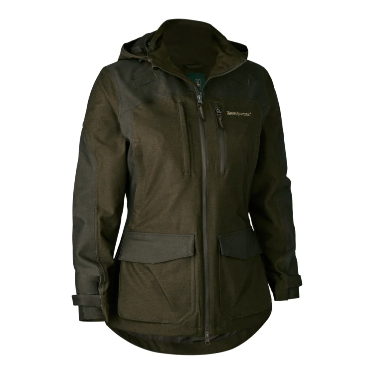 Deerhunter Ladies Chasse Jacket - Olive Night Melange - Image 2