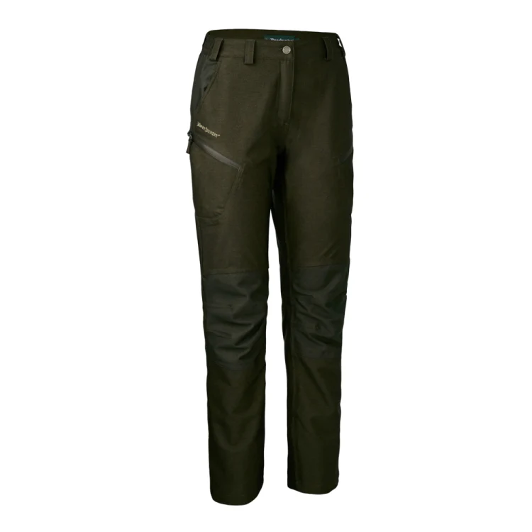 Deerhunter Ladies Chasse Trousers - Olive Night Melange - Image 3