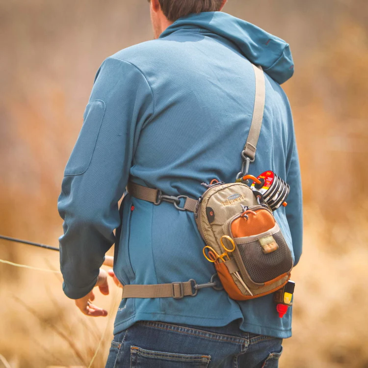 Fishpond San Juan Vertical Chest Pack - Sand/Saddle Brown - Image 3