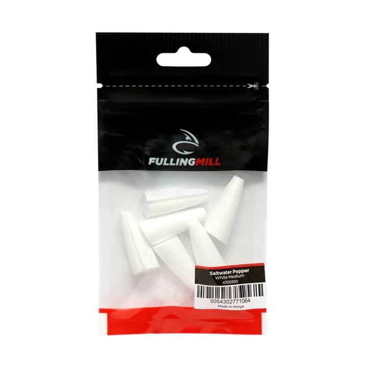 Fulling Mill Saltwater Popper Heads - White - Image 2