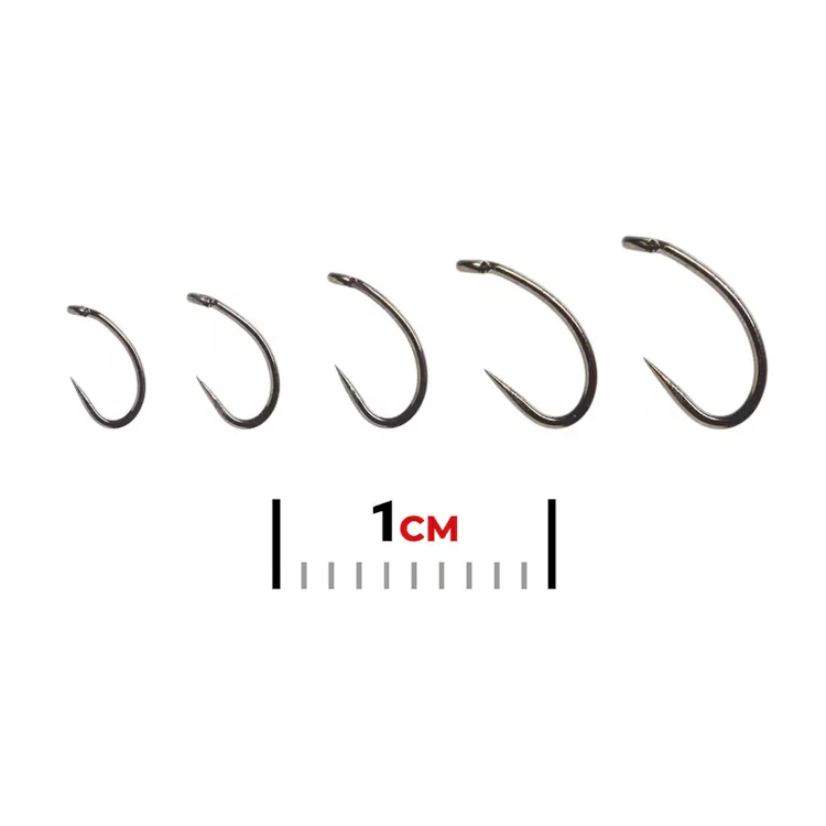 Fulling Mill Tactical Midge Black Nickel Barbless Hooks - Image 2
