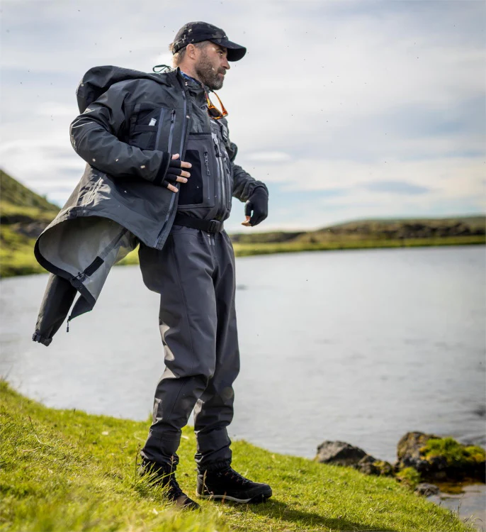 Guideline Laxa 2 Wading Jacket - Graphite - Image 6