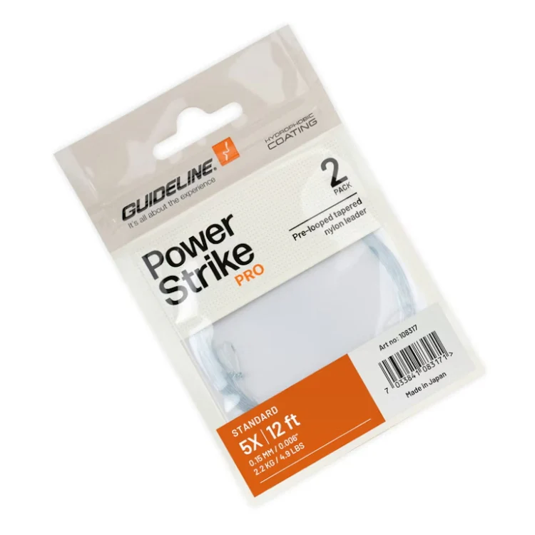 Guideline Power Strike Pro Tapered Nylon Standard Leader - 12ft