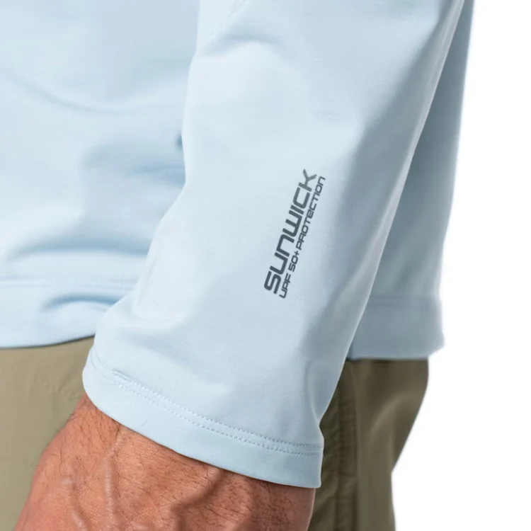 Guideline Sunwick Crew Neck Top - Tropic Blue - Image 3