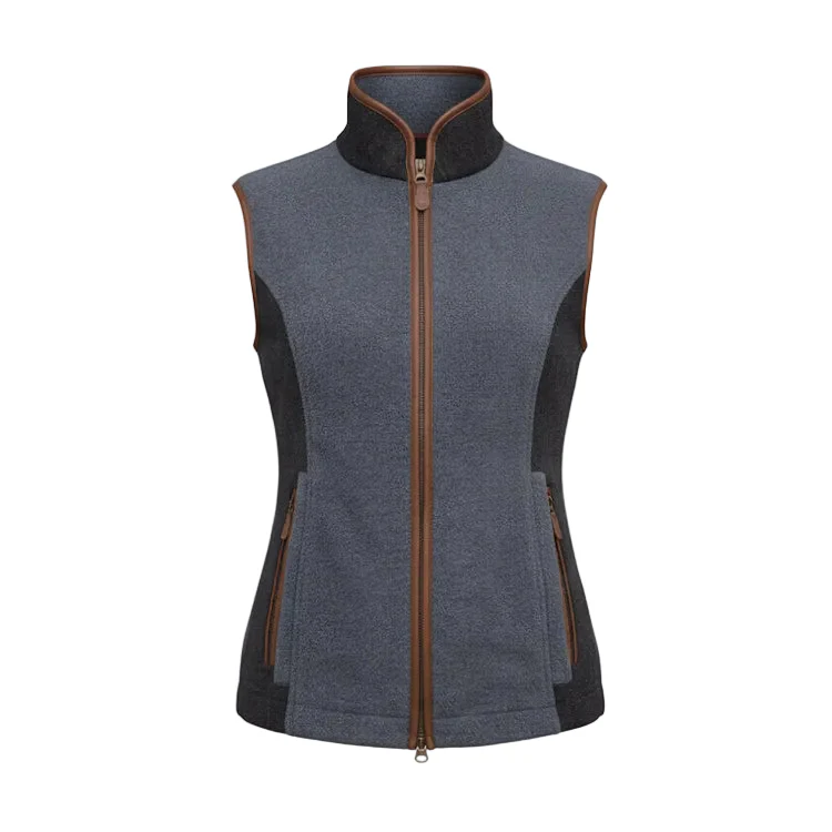 Gunner and Hound Ladies Tweed Incorporated Gilet - Slate Grey - Image 2
