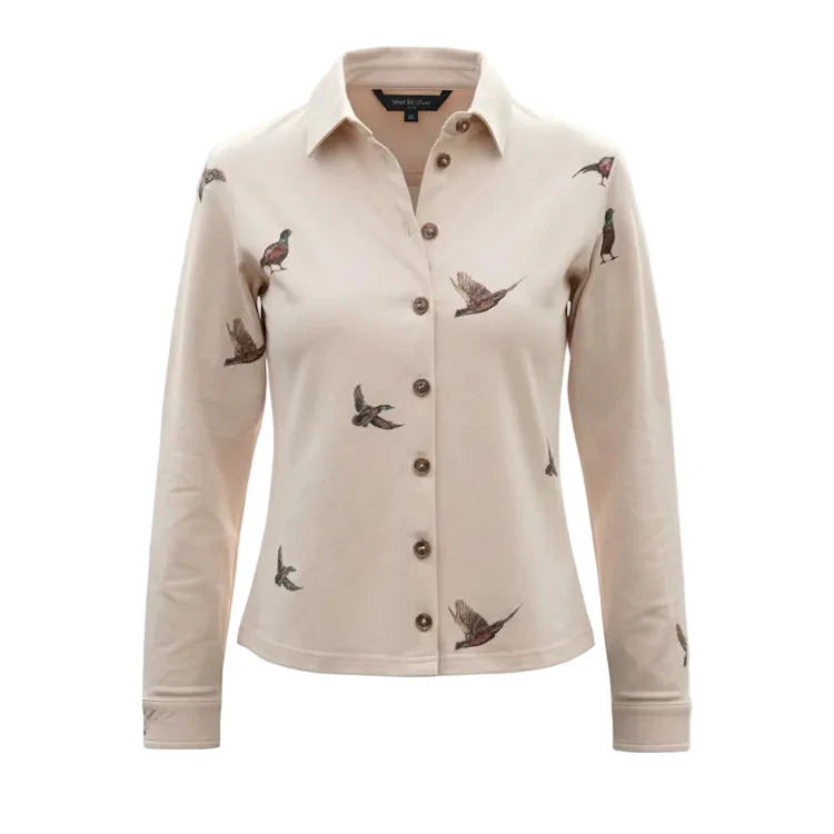 Gunner and Hound Ladies Wildfowl Country Shirt - Pheasant & Duck - Image 2