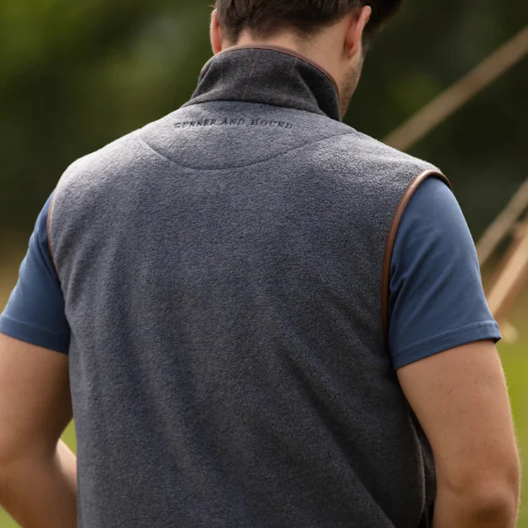 Gunner and Hound Tweed Incorporated Gilet - Slate Grey - Image 5