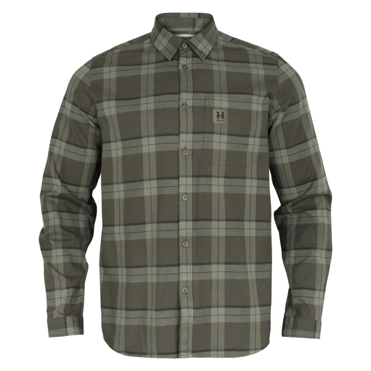 Harkila Fjell L/S Shirt - Green Check