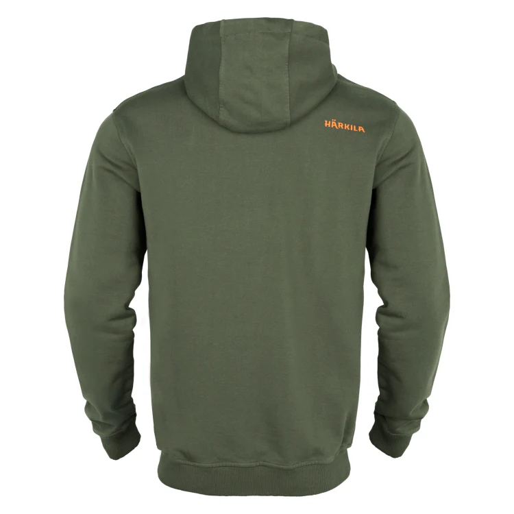 Harkila Identity Hoodie - Grape Leaf/Mandarin Orange - Image 2