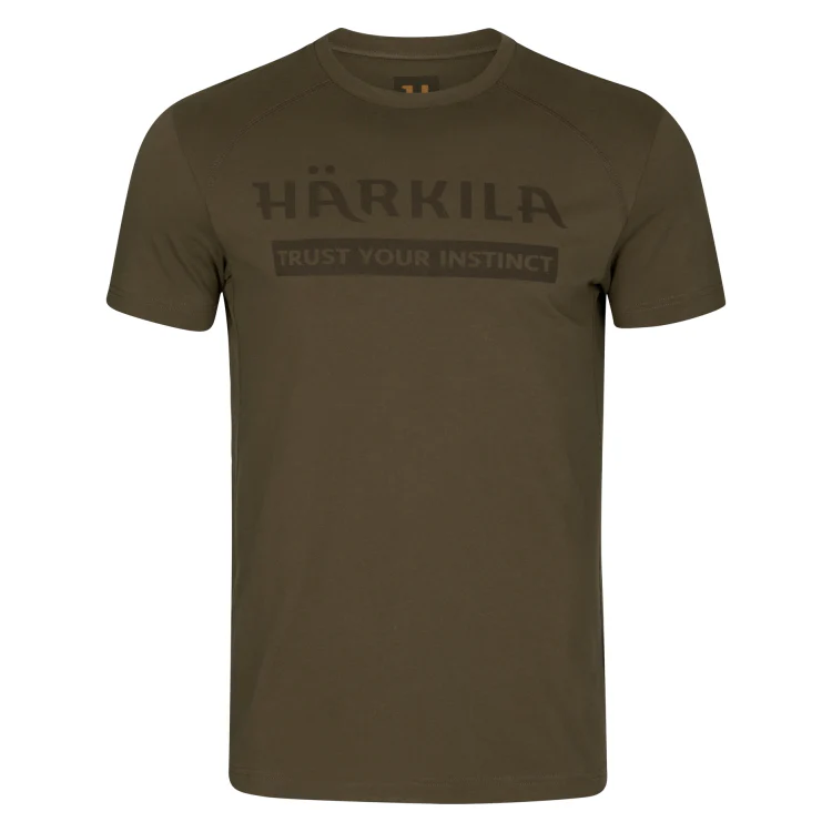 Harkila Logo S/S T-Shirt - Willow Green