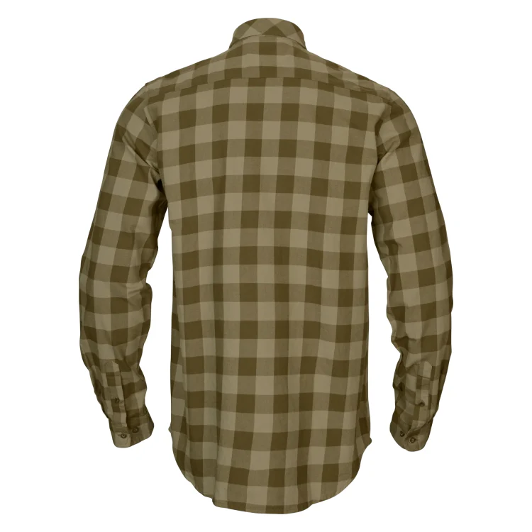 Harkila Scandinavian L/S Shirt - Dark Olive Check - Image 2