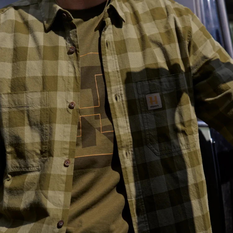 Harkila Scandinavian L/S Shirt - Dark Olive Check - Image 4