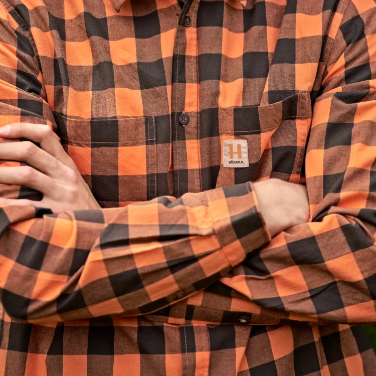 Harkila Scandinavian L/S Shirt - Mandarin Check - Image 3