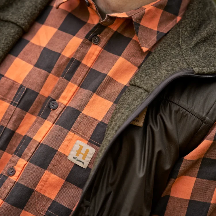 Harkila Scandinavian L/S Shirt - Mandarin Check - Image 4
