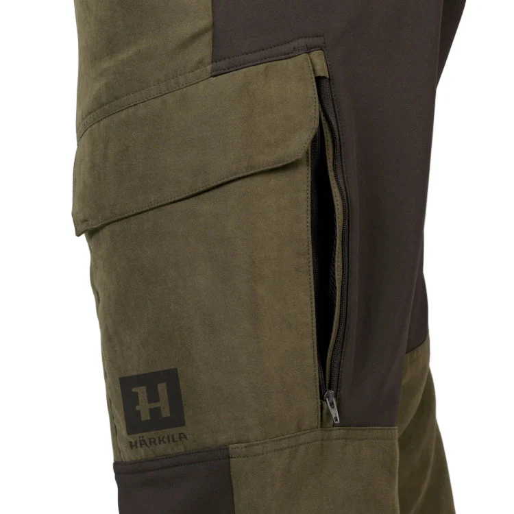 Harkila Scandinavian Trousers - Dark Olive/Willow Green - Image 2