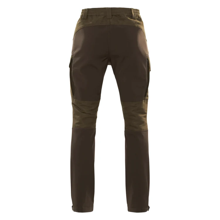 Harkila Scandinavian Trousers - Willow Green/Deep Brown - 32in Length - Image 2