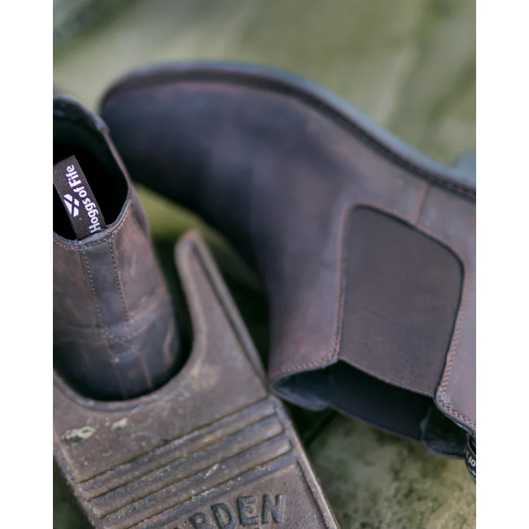 Hoggs of Fife Banff Country Dealer Boots - Waxy Brown - Image 3