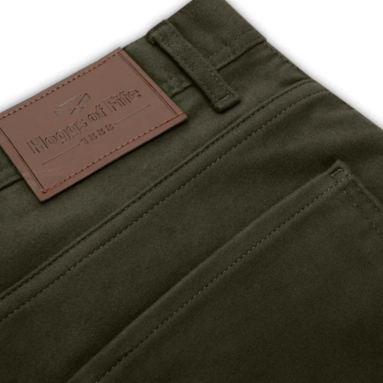 Hoggs of Fife Carrick Technical Stretch Moleskin Jeans - Olive - Image 3