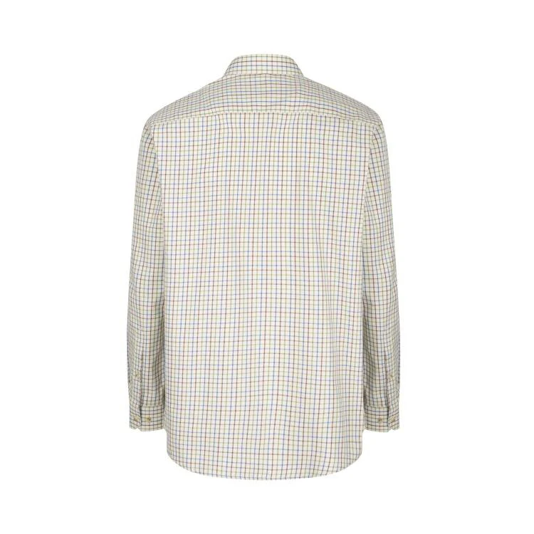 Hoggs of Fife Inverness Cotton Tattersall Shirt -  Wine/Blue/Green - Image 2