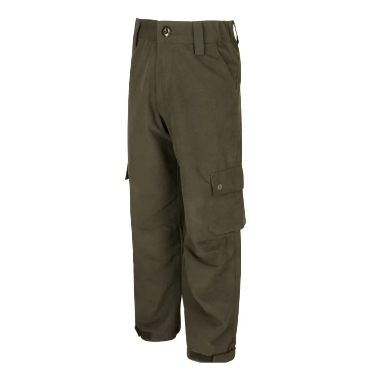 Hoggs of Fife Junior Struther Waterproof Trousers - Dark Green