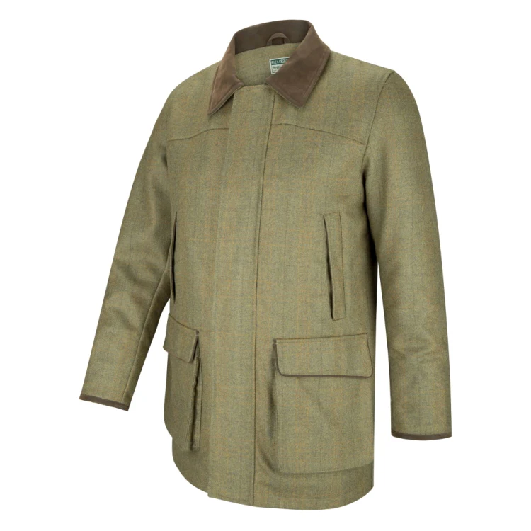 Hoggs of Fife Kinloch Technical Tweed Field Coat - Autumn Bracken - Image 2
