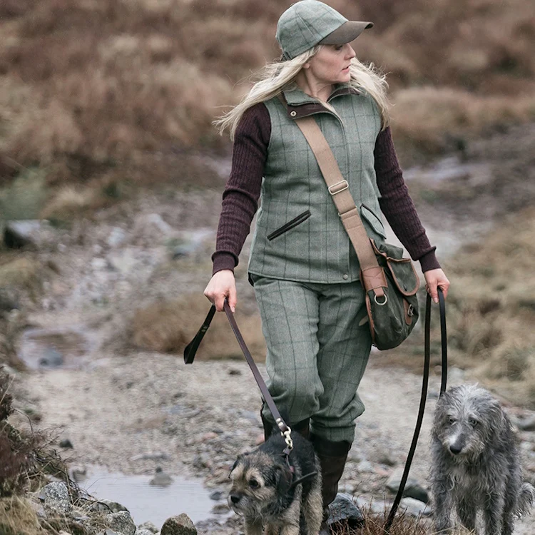 Hoggs of Fife Ladies Roslin Technical Tweed Breeks - Spring Bracken - Image 4