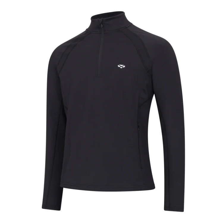 Hoggs of Fife Ladies Skye Active 1/4 Zip Top - Black