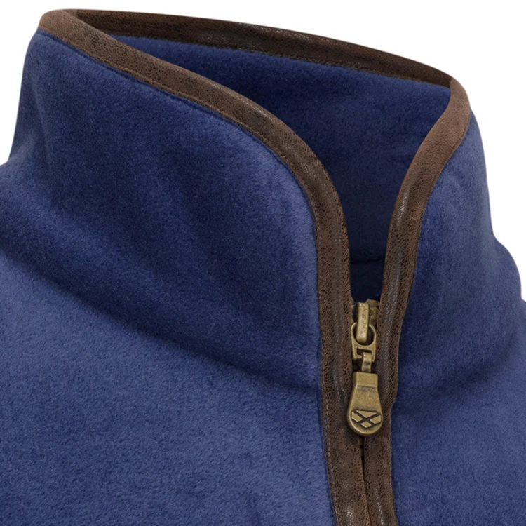 Hoggs of Fife Ladies Stenton 1/4 Zip Fleece - Nordic Blue - Image 3