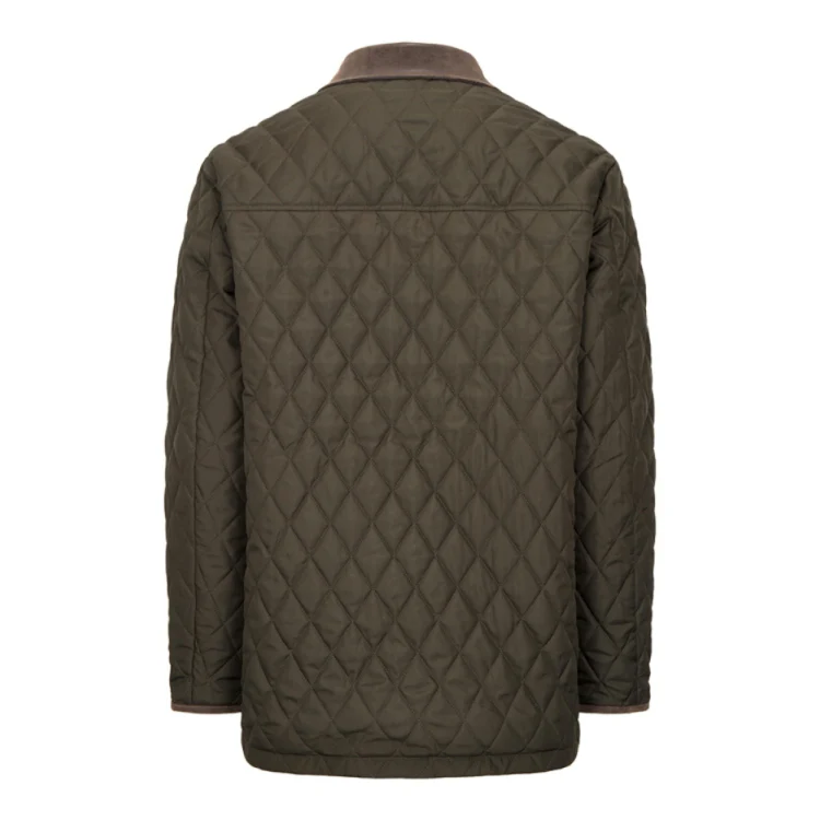 Hoggs of Fife Lochore Gents Quilted Jacket - Forest - Image 2